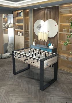 Настольный футбол (кикер) «Pride» (140х77х88, беленый дуб)