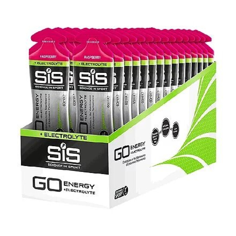 Гель углеводный с электролитами Sience in Sport Go + Electrolyte Gel Упаковка 30х60ml, Малина