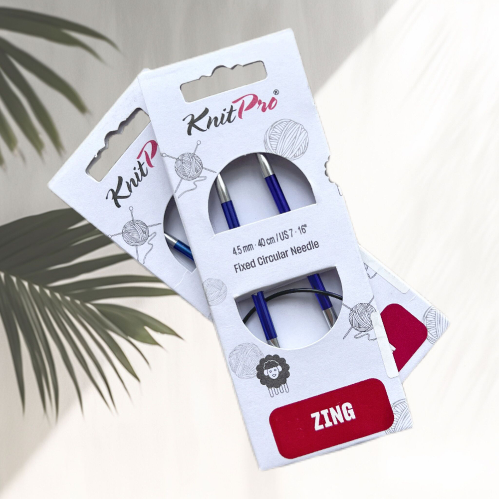 Спицы круговые Zing, 8мм/80см, KnitPro,(47136)