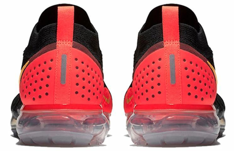 Кроссовки Nike Vapormax Black Laser Orange Total Crimson