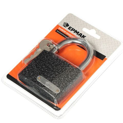 Замок навесной Ермак, 468-094, цилиндровый, влагонепроницаемый, 75 мм, 3 кл