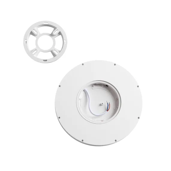 7659/18L MITRA LED SN 089 Светильник пластик/белый LED 18Вт 3000/4000K D230 IP40 ALFA WHITE