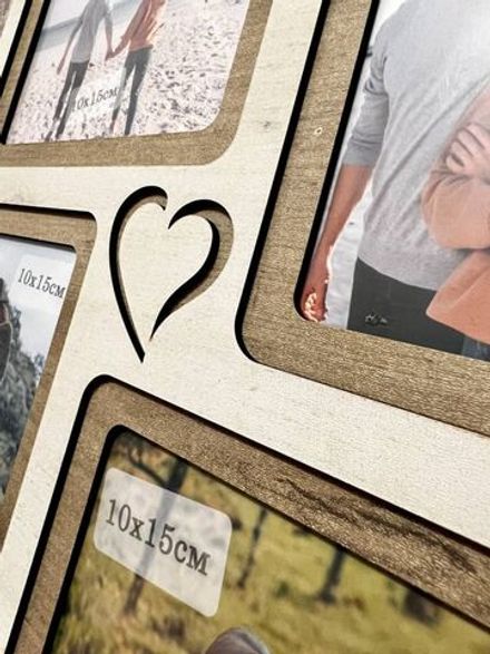 Фоторамка "LOVE" на 4 фото 10х15см