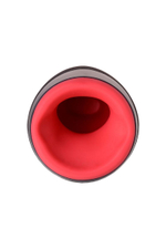 Перезаряжаемый мастурбатор Erotist Lava (Цвет: черный с красным)