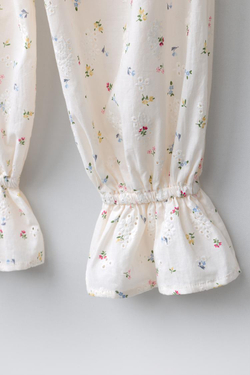 ZARA БРЮКИ-АЛАДДИНЫ SCHIFFLY С КРУЖЕВОМ, ЭКРЮ