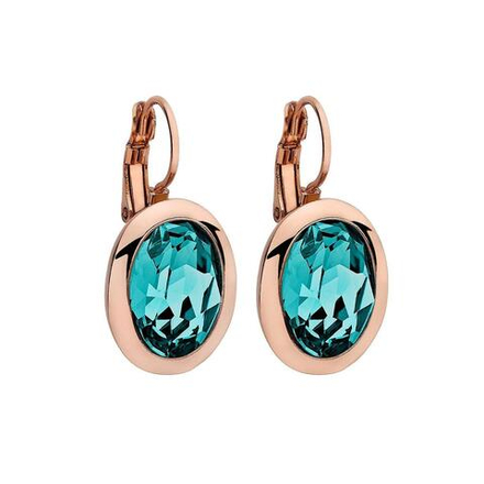 Серьги Qudo Tivola Light Turquoise 303080 BL/RG