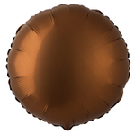Шар фольгированный Круг 45 см (Коричневый)