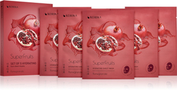 KORIKA SuperFruits Pomegranate - Set of 5 Hydrating Face Sheet Masks - набор масок для лица по сниженной цене Гранат (с увлажняющим эффектом) /   / GTIN 2800010655096
