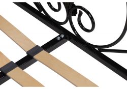 Двуспальная кровать Нерика 180х200 черная