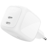 BELKIN 67w Dual USB-C PD wall Charger with PPS, White
