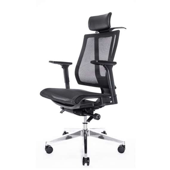 Кресло FALTO G1 AIR (3 уровня поясницы, сетка, черный)