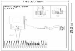 Наземный низкий светильник Eglo Faedo 4 97471