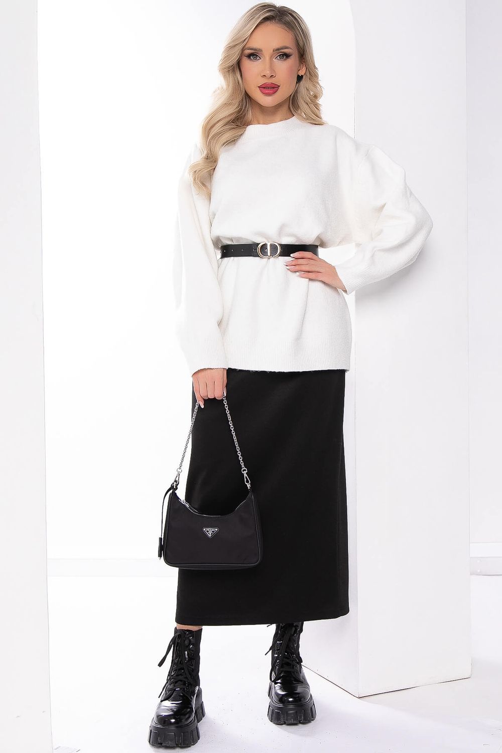 Юбка макси (блэк) Ю7993 LT Collection (Акция)