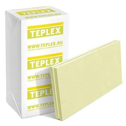 Плиты экструзионные ТЕПЛЕКС 50х585х1185 Т-15 (0,2776м3/5.55м2/8шт/уп)