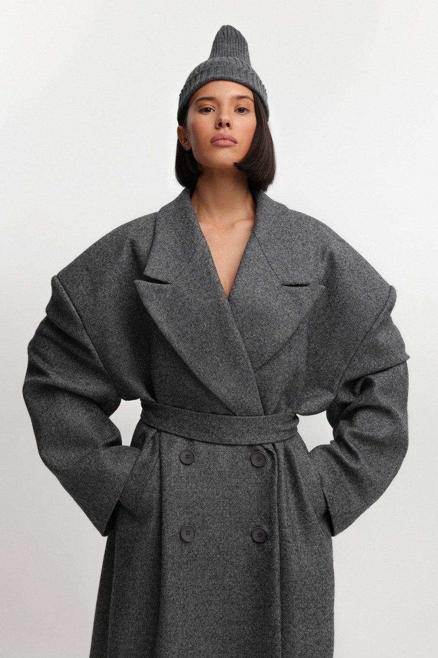 Пальто-пиджак макси