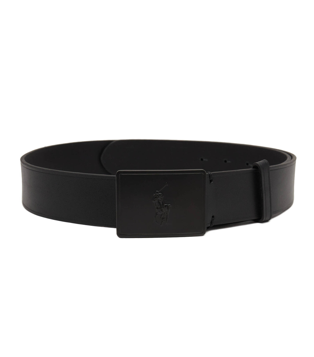 кожаный ремень POLO RALPH LAUREN - черный(405691693)