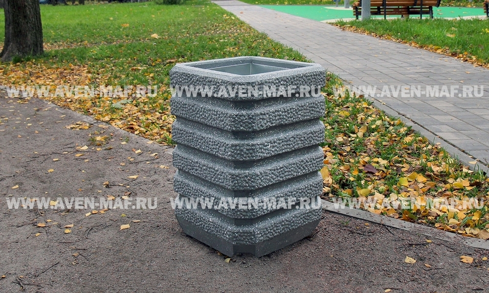 Бетонная урна для мусора
