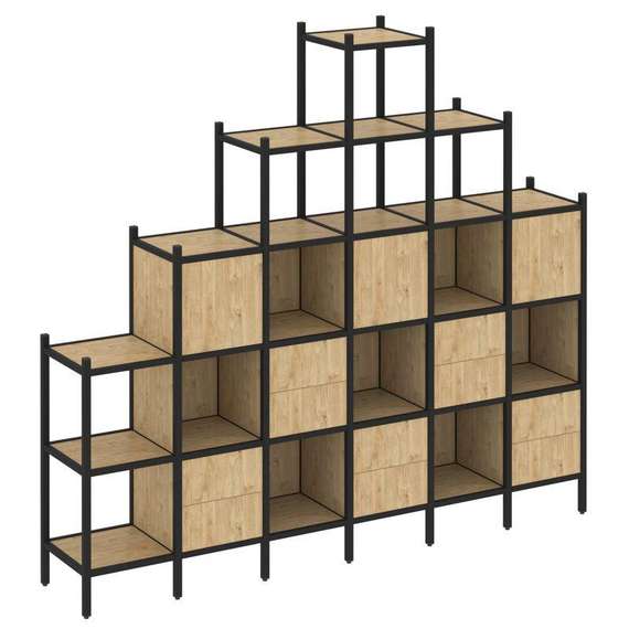 Лофт Прямой стеллаж VR.L-24  2526*446*2280