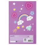 Блокнот А5 (135х206 мм), 80 л., твердый, клетка, выборочный лак, ЮНЛАНДИЯ, "Единорог", 111616