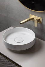 Boheme Раковина накладная Corian 400*130 Calacatta