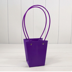 Пакет подарочный 15,5х13х9,5 Ваза для цветов (Фиолетовый)