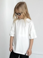 Футболка для девочки белая в школу