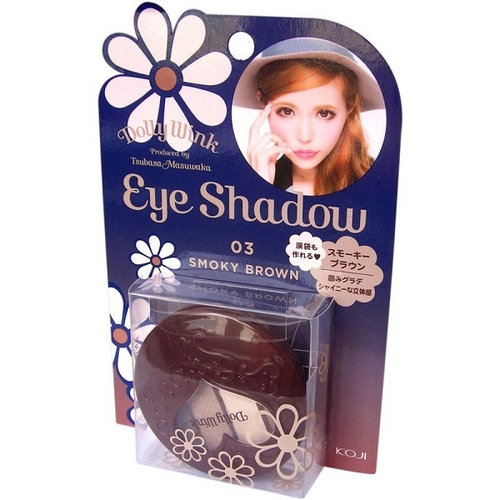Тени для век четырехцветные тон 03 дымчато-коричневый Koji Honpo Dolly Wink Eye Shadow Smoky Brown 7г