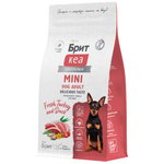 Сухой корм для взрослых собак мини пород Брит BRIT CARE Mini Adult Delicious Taste с индейкой и уткой 1,5кг