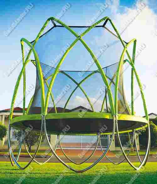 Батут с сеткой, качелями и баскетбольным кольцом, диаметр 8 фт