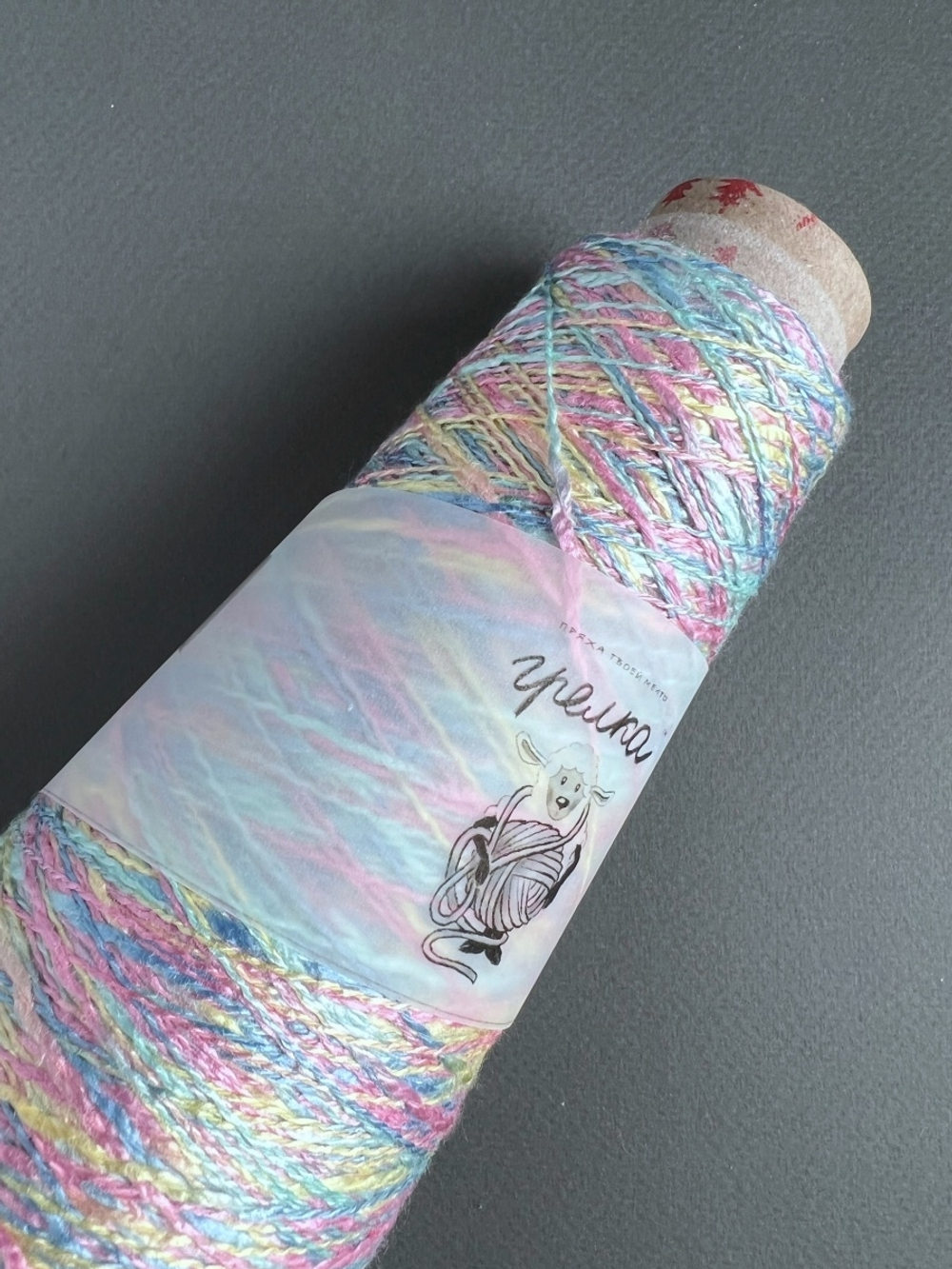 Пряжа для вязания радужный Вискозный Cotone