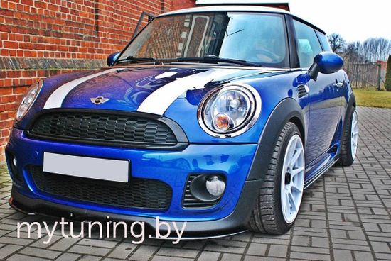 Сплиттер переднего бампера для Mini Cooper R56 JCW
