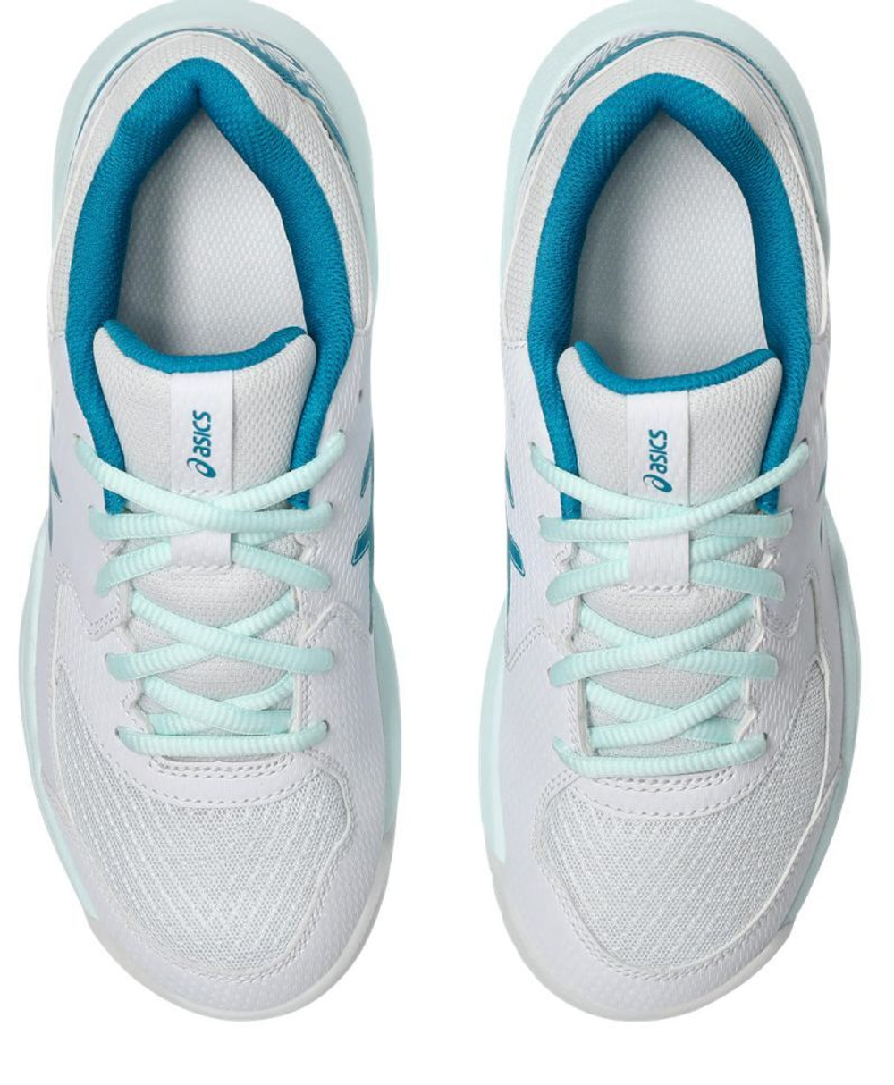 Детские теннисные кроссовки Asics Gel-Dedicate 8 GS - White Бирюзовый