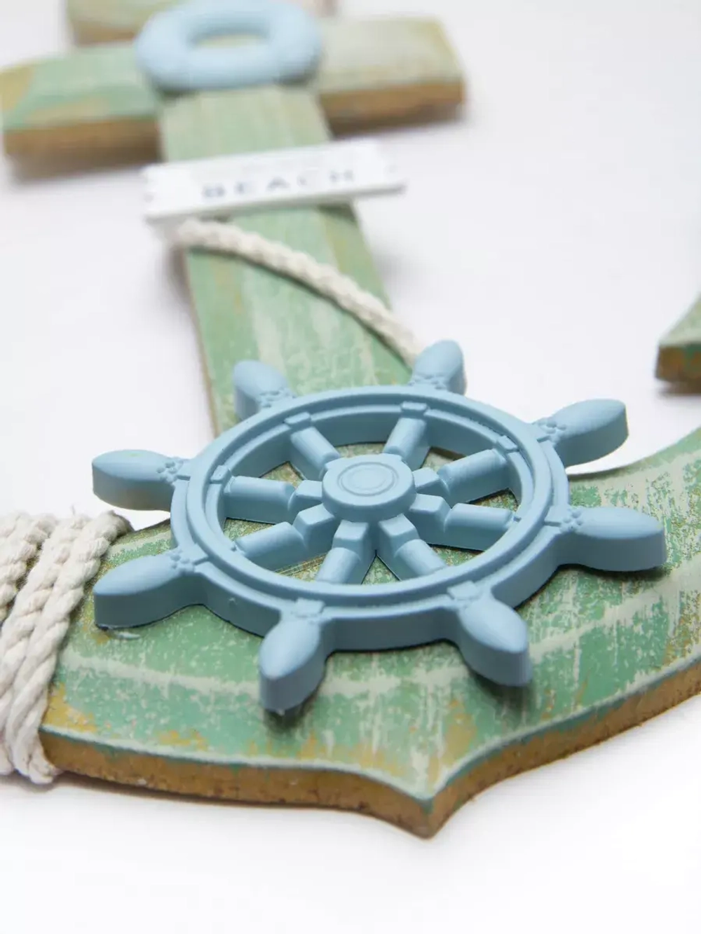 Декор на стену для интерьера "Якорь с канатом"