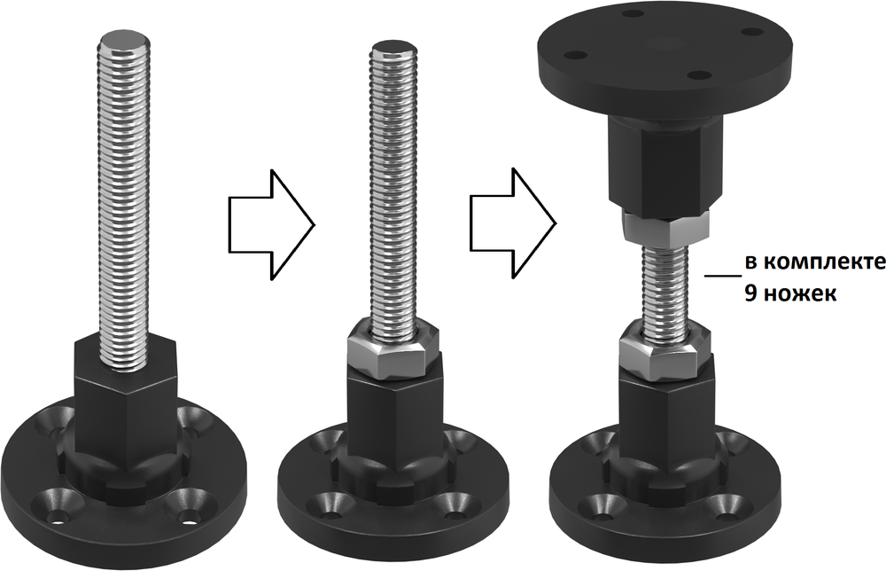 Установочный комплект акрилового поддона STWORKI