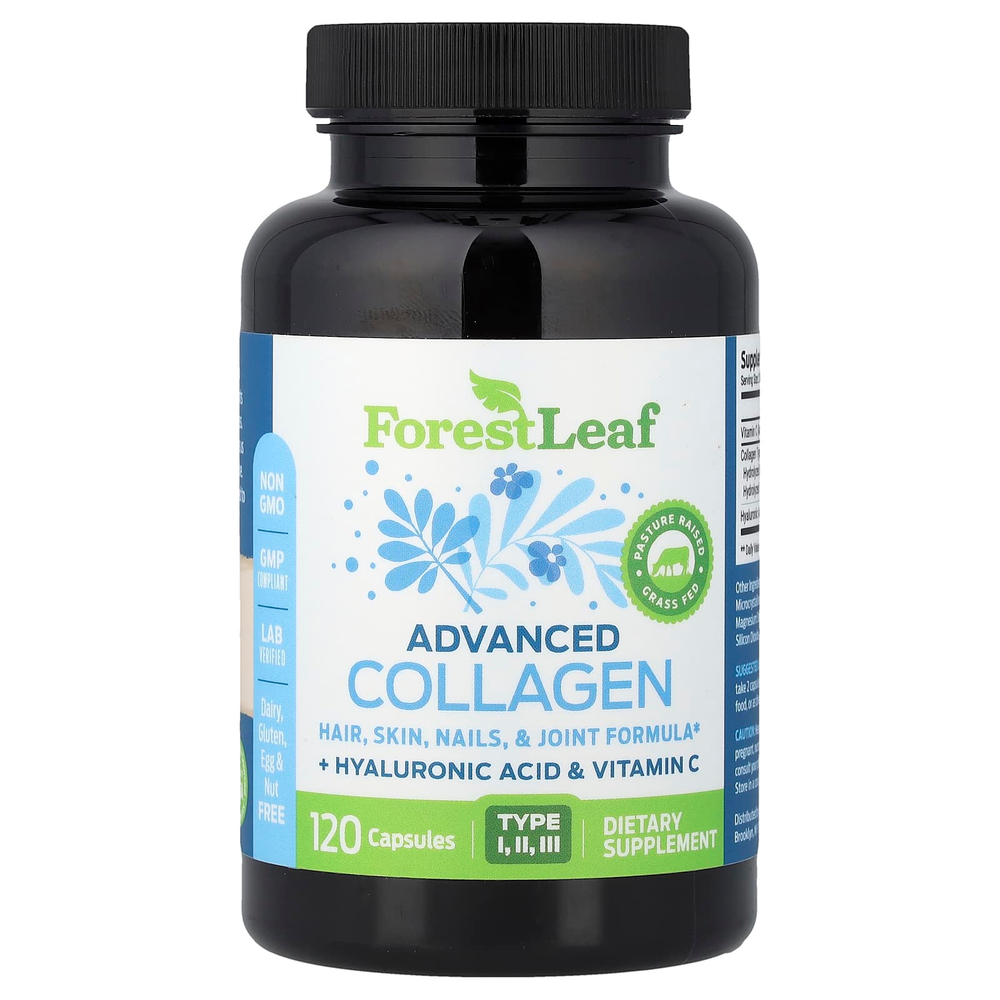 Forest Leaf, Advanced Collagen, 120 капсул
