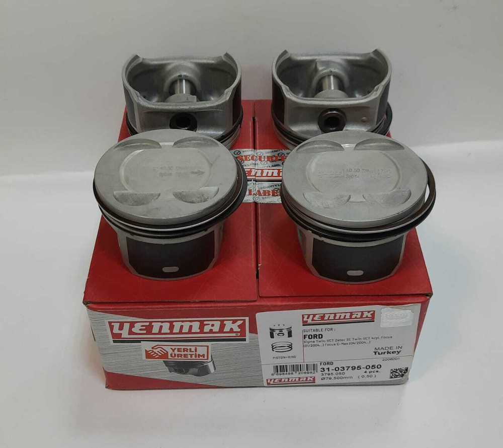 Поршни с кольцами +0.50 Ford 1.6 100/115 л.с. Yenmak
