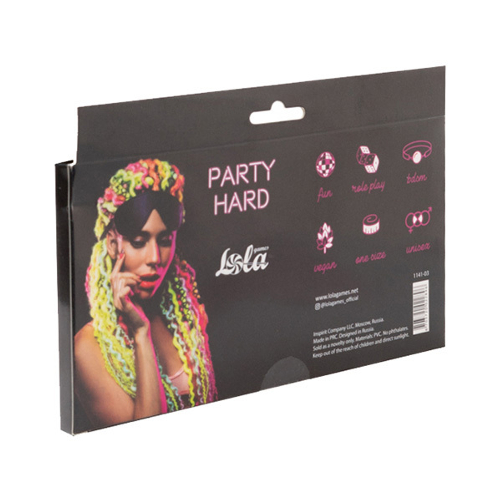 Черная маска Lola Games Party Hard Shy 1141-03lola