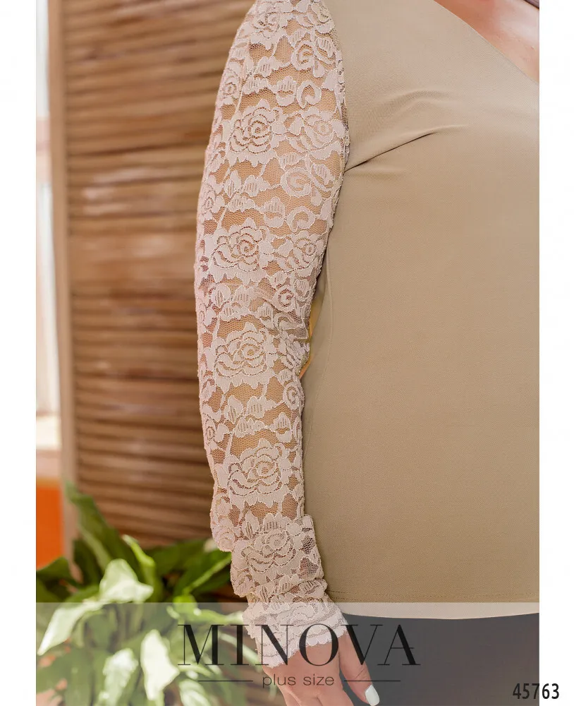 Блуза 1086-бежевый Minova