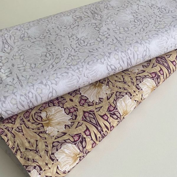 Pimpernel #2, серый,  Моррис, отрез 80 см, 100% хлопок Handmade Fabrics 5