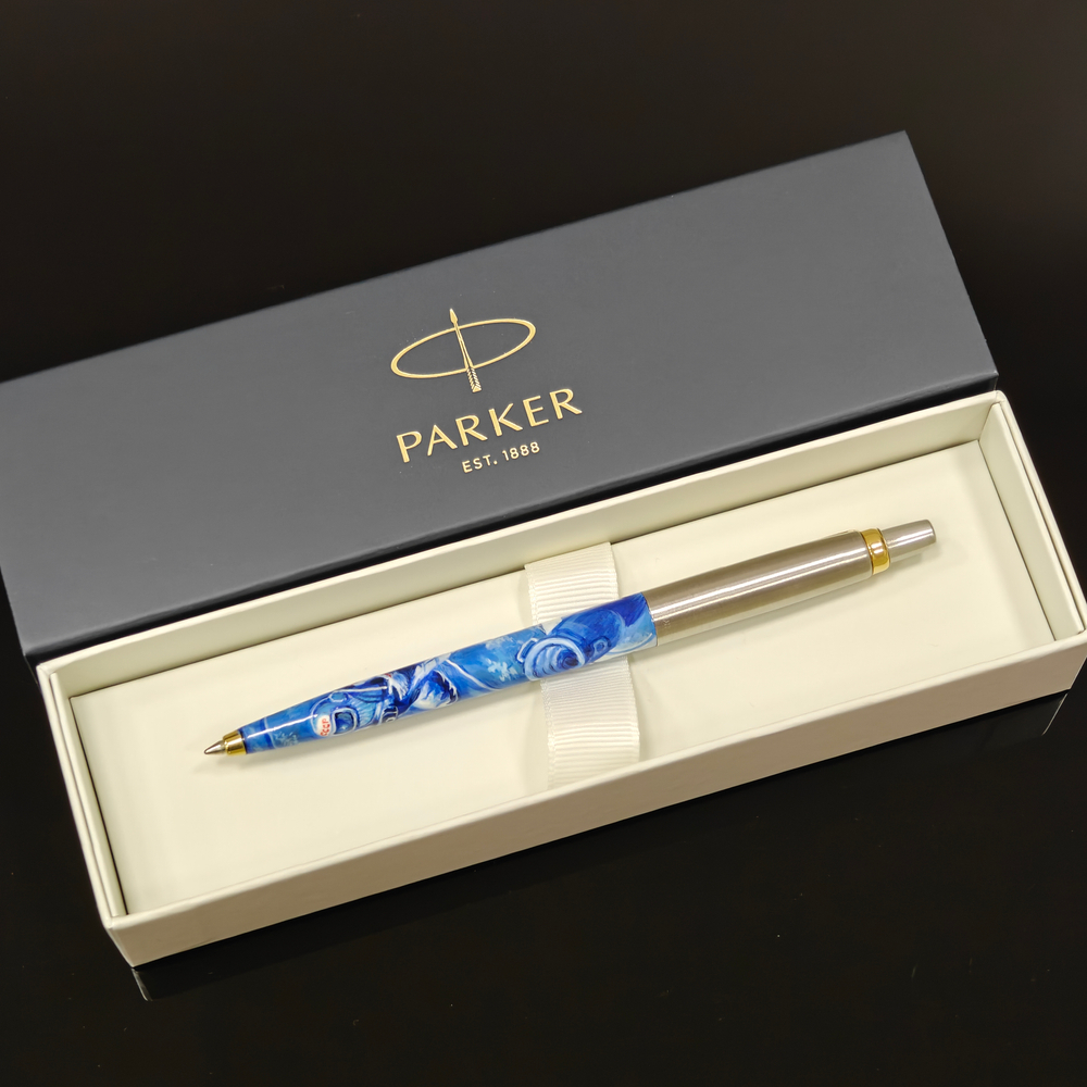 Ручка Parker "Открытый космос. Космонавт СССР " с ручной росписью Палех