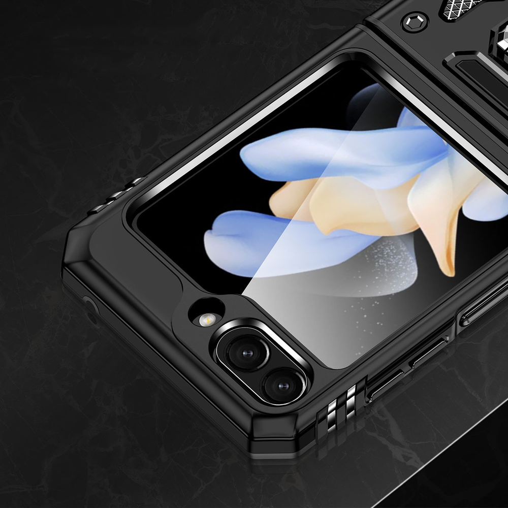 Чехол Safe Case с кольцом и защитой камеры для Samsung Galaxy Z Flip 6