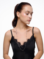 Колье "Black clover" Silver