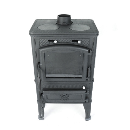 GUCHA Печь-камин чугунная LAVA PREMIUM (с плитой)