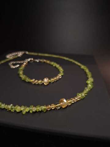 Чокер "Яблочный сорбет"