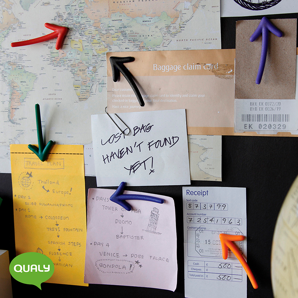 Набор магнитов 6шт Qualy Arrow