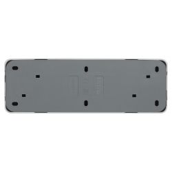 Розетка Intro Quadro 2-207-01 без заземления четверная 4х2P 16А-250В IP20 ОУ белый | Intro