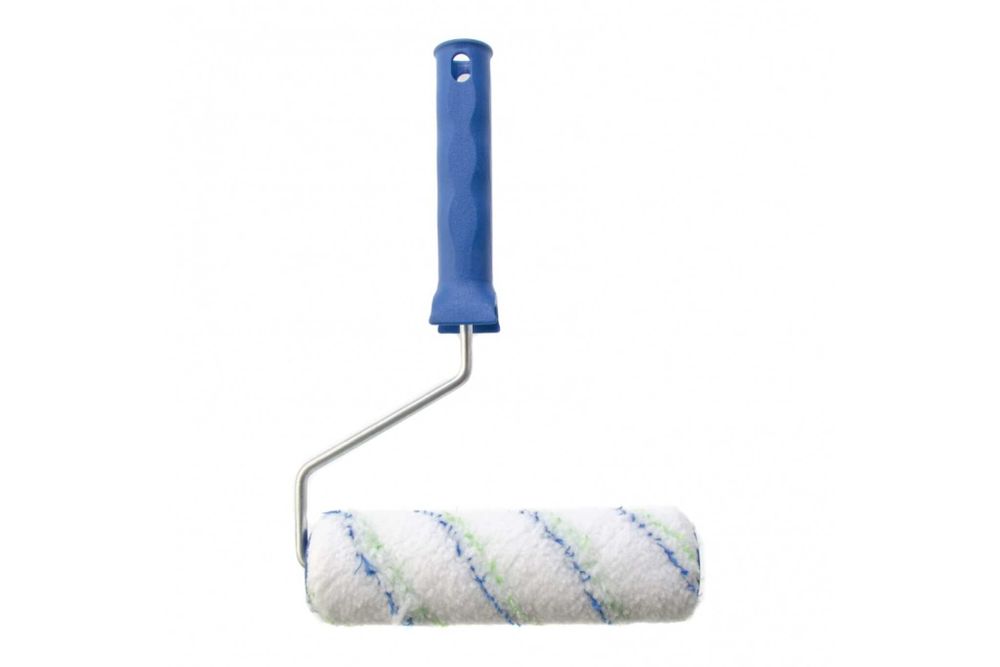 Валик "Водные краски", 180 мм, ворс 12мм, D - 36 мм, D ручки - 6 мм, полиэстер// Сибртех 80192