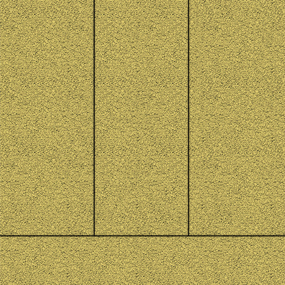 Тротуарная плитка ПРЯМОУГОЛЬНИК 900х300 мм - Гранит Желтый