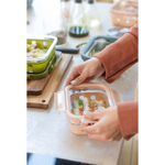 Контейнер для запекания, хранения и переноски продуктов в чехле smart solutions, 640 мл, бежевый