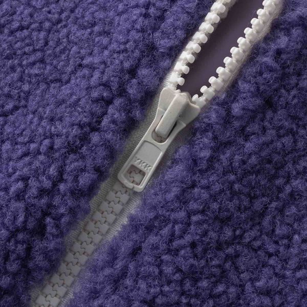 Куртка Furry Big Logo HTF белая/фиолетовая - фото 9